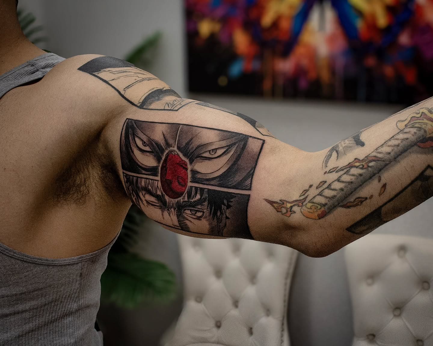 Anime tattoo — tattoo by Scenic Tattoo Studio, Buford, Georgia